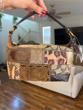 NWT Coach Y2K patchwork mini hobo purse